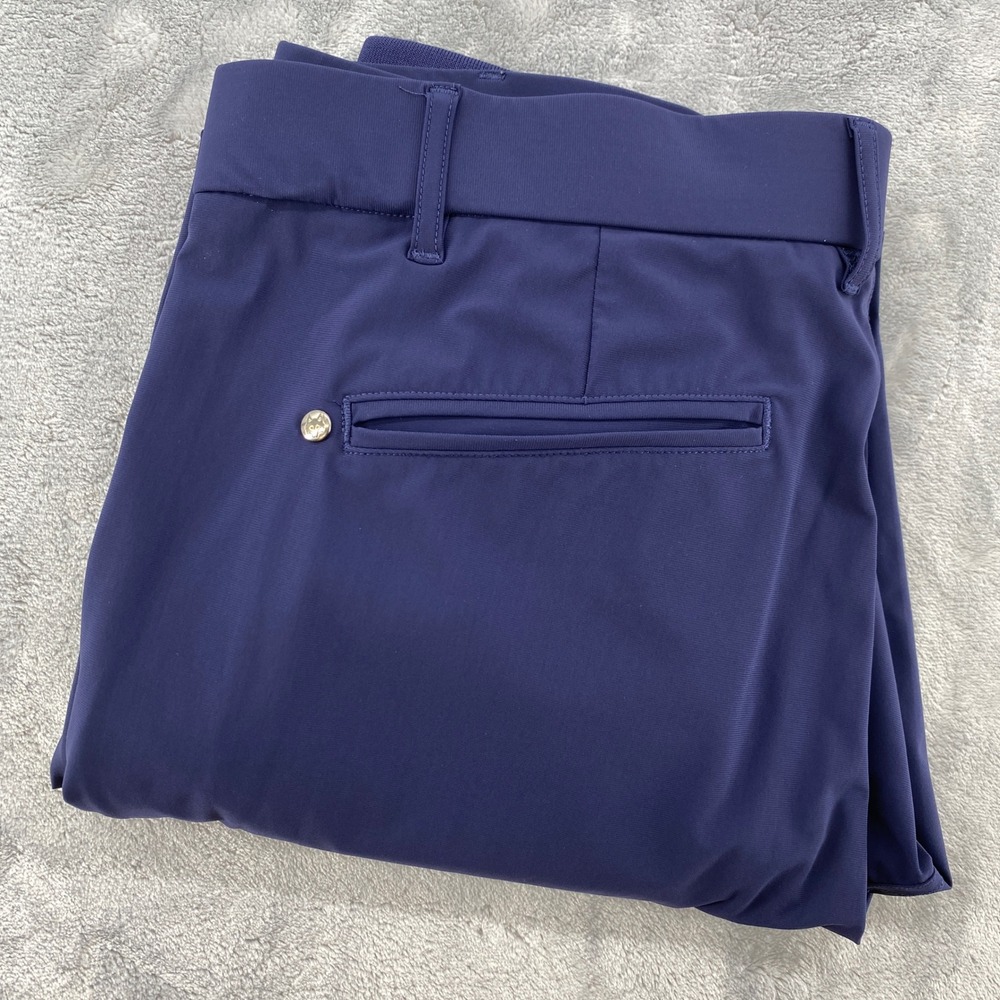 Greyson Montauk Jogger Mens 33 Blue Performance Golf Pants Slim Fit Stretch
